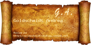 Goldschmidt Andrea névjegykártya