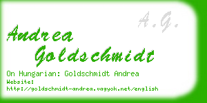 andrea goldschmidt business card
